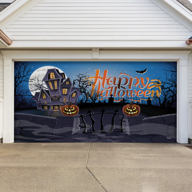 Haunted Mansion Halloween Garage Door Banner