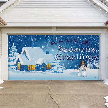 Winter Wonderland Christmas Garage Door Banner